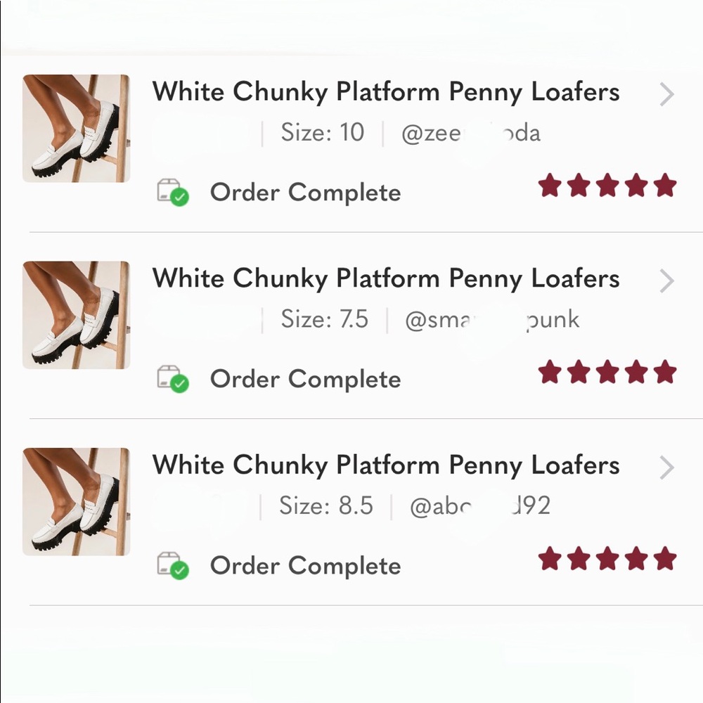 White Chunky Platform Penny Loafers - Picture 8 of 10